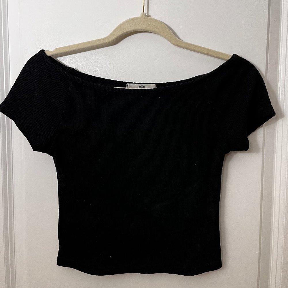 Black Off the Shoulder Top